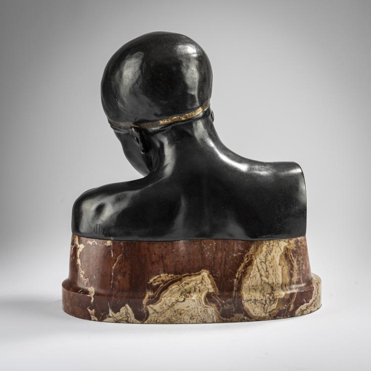 Bild 4 zu Objekt, Bust of a young man with a victory band, c. 1910,  Brandstetter, Adalbert, Brandstetter, M&uuml;nchen, 165C 285