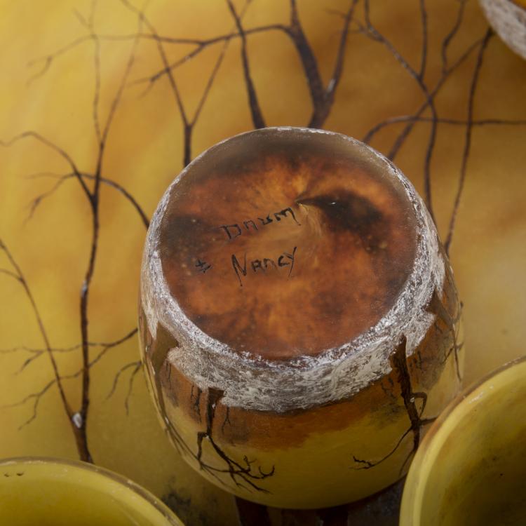 Bild 2 zu Objekt, Liquor service 'Cr&eacute;puscule neige' or 'Paysage hiver', um 1902, Daum Fr&egrave;res, Nancy, 165B 97