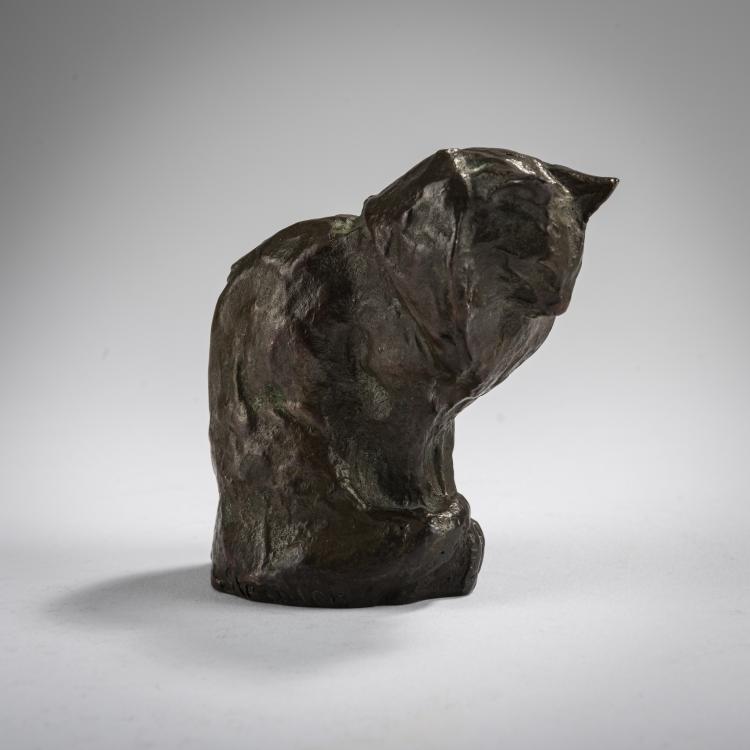 Hauptbild zu Objekt, 'Chat Angora assis', c. 1900, Th&eacute;ophile-Alexandre Steinlen, 165C 324