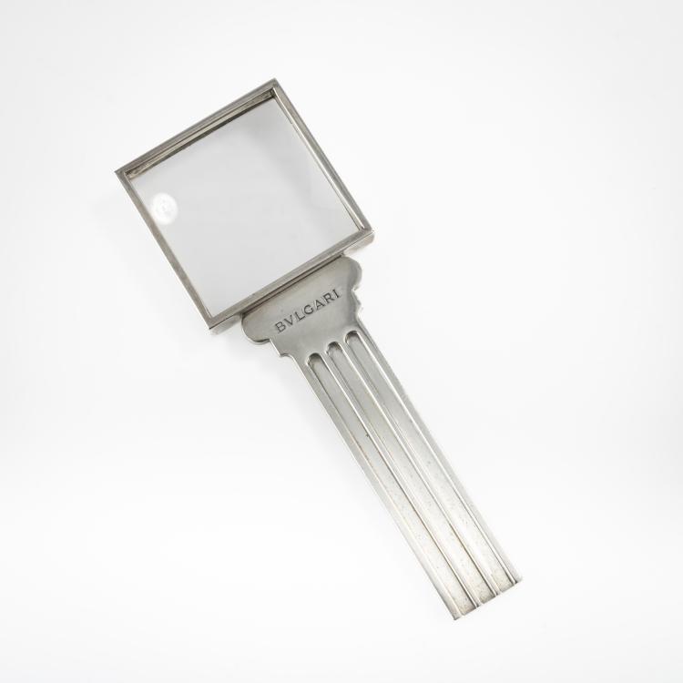 Hauptbild zu Objekt, Handheld magnifying glass, 1970s, Bulgari, Rom, 166D 571