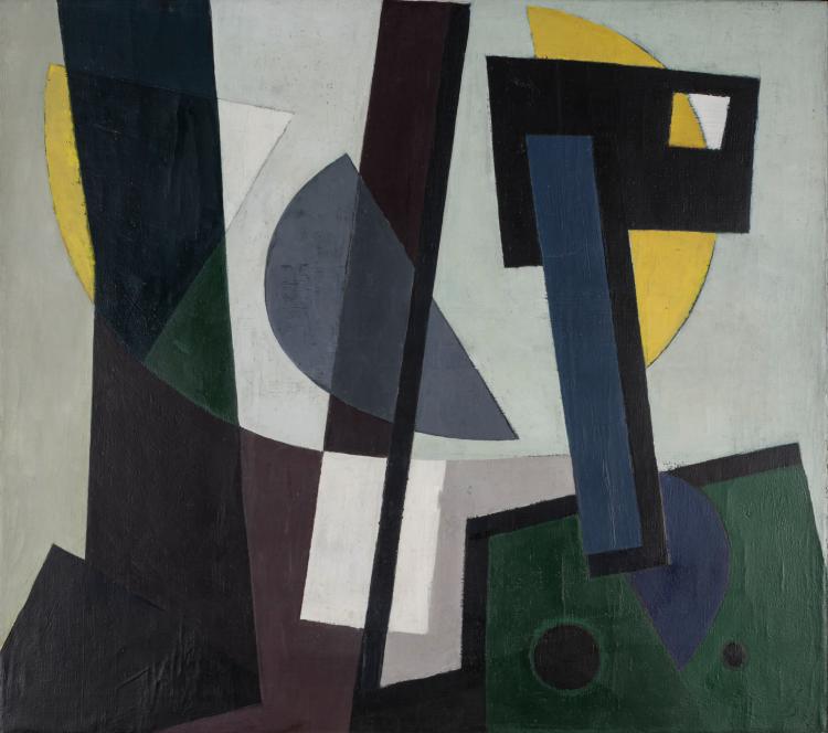 Hauptbild zu Objekt, Komposition, 1951/52, Heinrich Siepmann, 166B 334