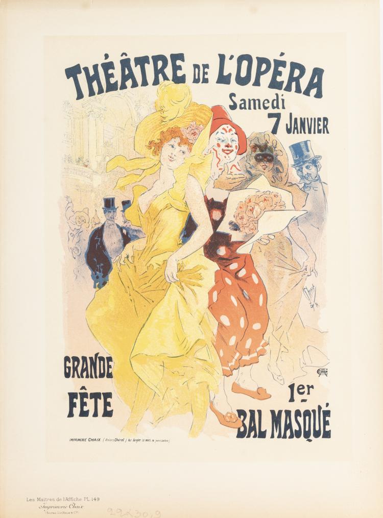 Bild 1 zu Objekt, 4 theater posters and 1 advertising poster, 1895-1898, Jules Ch&eacute;ret, 165C 464