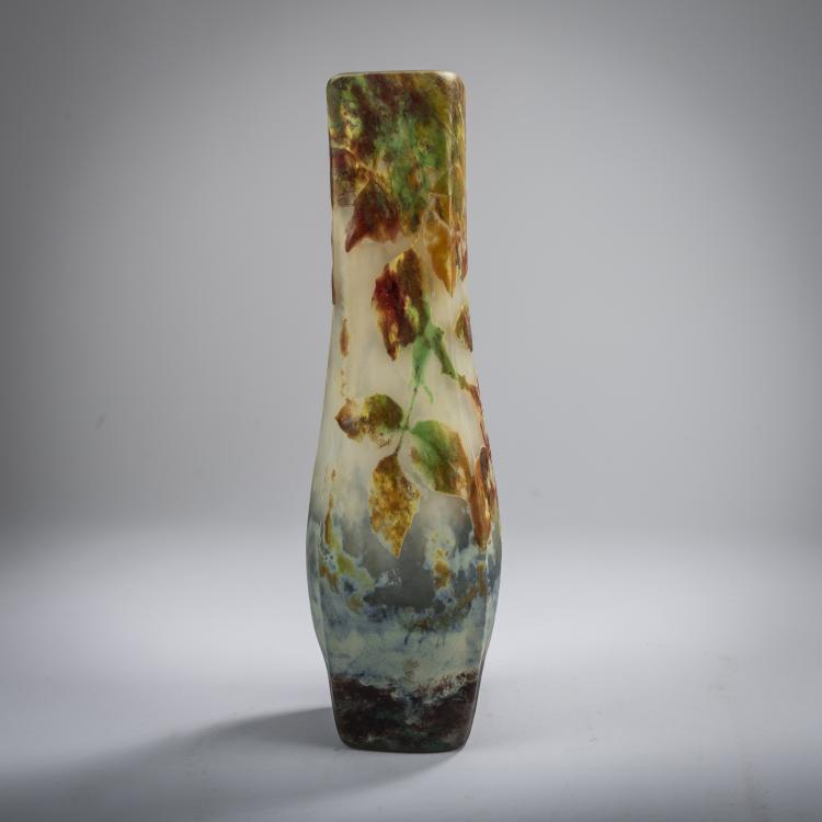 Hauptbild zu Objekt, Vase 'Feuilles en Automne, p&acirc;te grise', um 1910, Daum Fr&egrave;res, Nancy, 165B 126