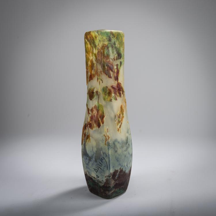 Bild 2 zu Objekt, Vase 'Feuilles en Automne, p&acirc;te grise', um 1910, Daum Fr&egrave;res, Nancy, 165B 126