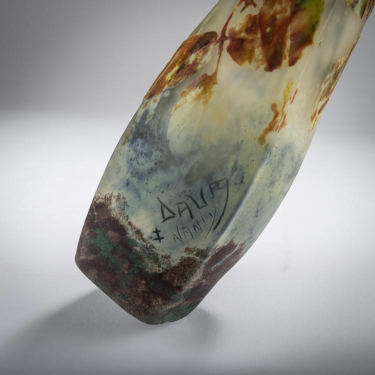 Bild 4 zu Objekt, Vase 'Feuilles en Automne, p&acirc;te grise', um 1910, Daum Fr&egrave;res, Nancy, 165B 126