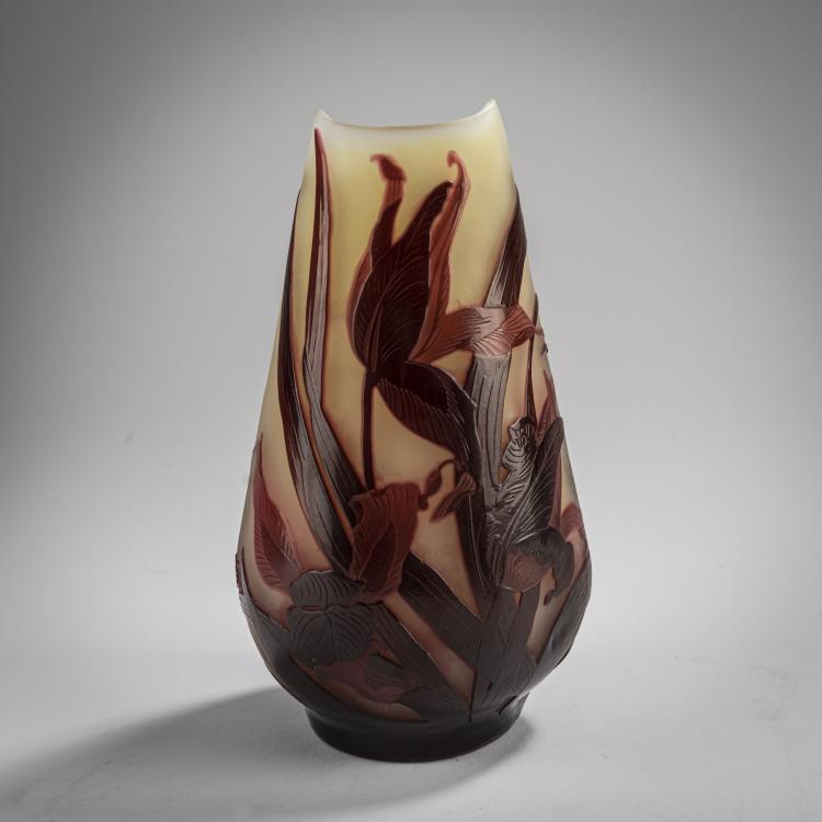 Hauptbild zu Objekt, Vase 'Tulipes', 1908-20, Emile Gall&eacute;, Gall&eacute;, Nancy, 165B 164