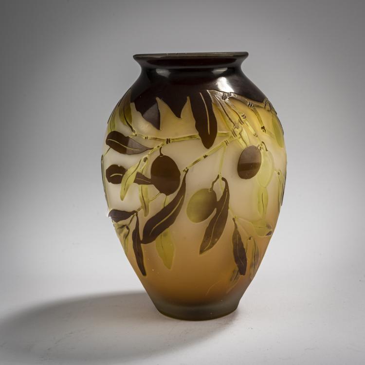 Bild 1 zu Objekt, Vase 'Olives', 1920-36, Emile Gall&eacute;, Gall&eacute;, Nancy, 165B 175