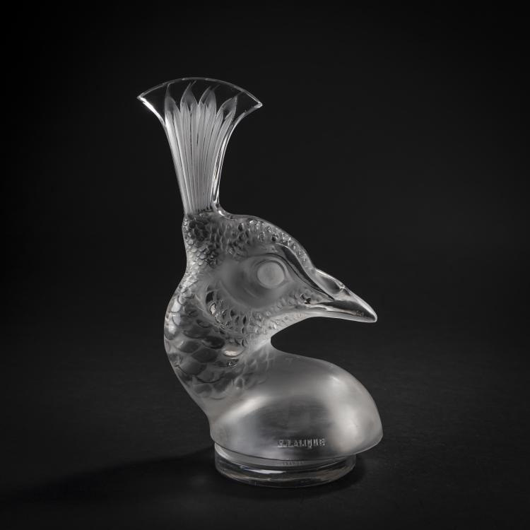 Hauptbild zu Objekt, Briefbeschwerer 'T&ecirc;te de Paon', 1928, Ren&eacute; Lalique, Lalique, Ren&eacute;, Wingen-sur-Moder, 165A 25
