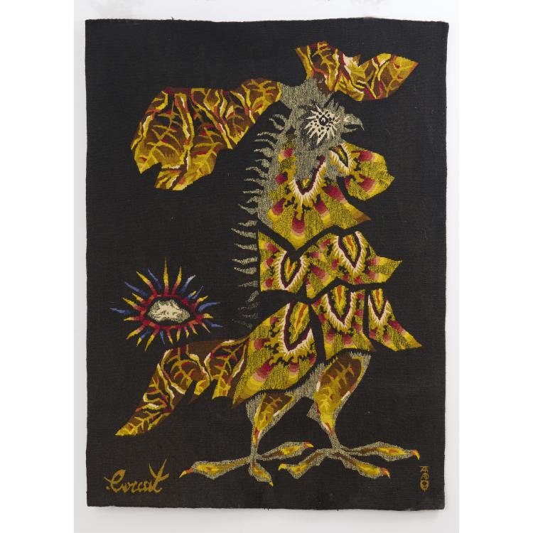 Hauptbild zu Objekt, 'Le petit Cocasse' tapestry, c. 1955, Jean Lur&ccedil;at, Tabard Fr&egrave;res & Soeurs, Aubusson., 167B 455