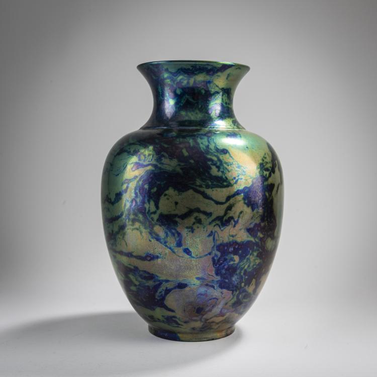 Bild 1 zu Objekt, Vase, 1898-1900, Zsolnay, Pecs, 165C 443