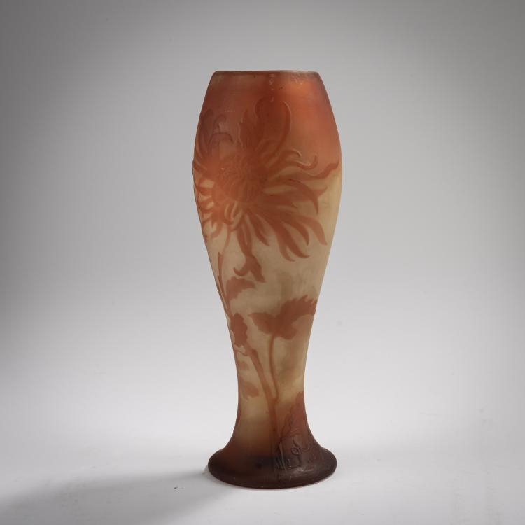 Hauptbild zu Objekt, 'Chrysanth&egrave;mes' Vase, 1902-04, Emile Gall&eacute;, Gall&eacute;, Nancy, 165B 157