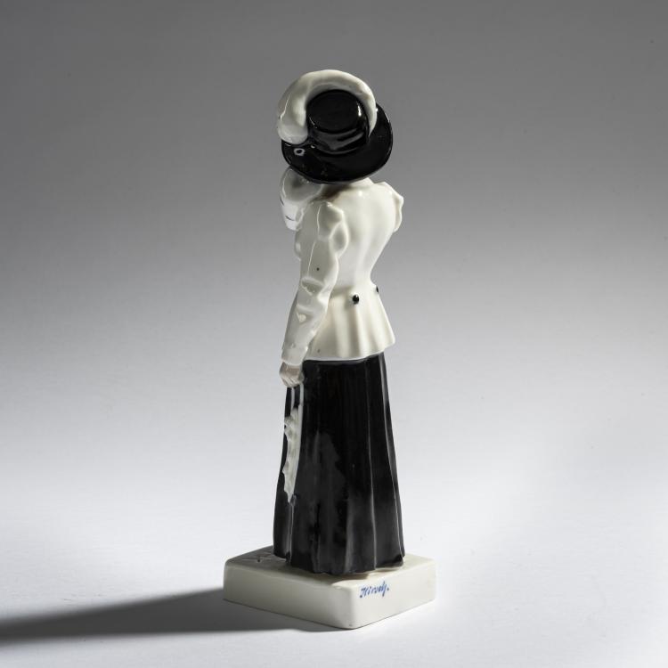 Bild 1 zu Objekt, 'Dame mit Muff', um 1910, Hugo F. Kirsch, Kirsch, Hugo F., Wien, 165D 538