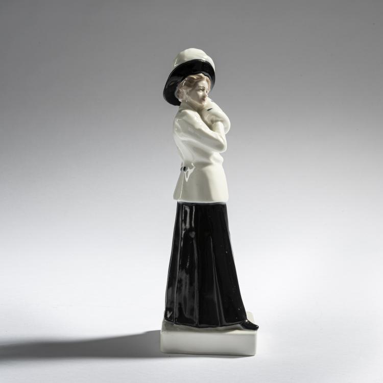 Bild 2 zu Objekt, 'Dame mit Muff', um 1910, Hugo F. Kirsch, Kirsch, Hugo F., Wien, 165D 538