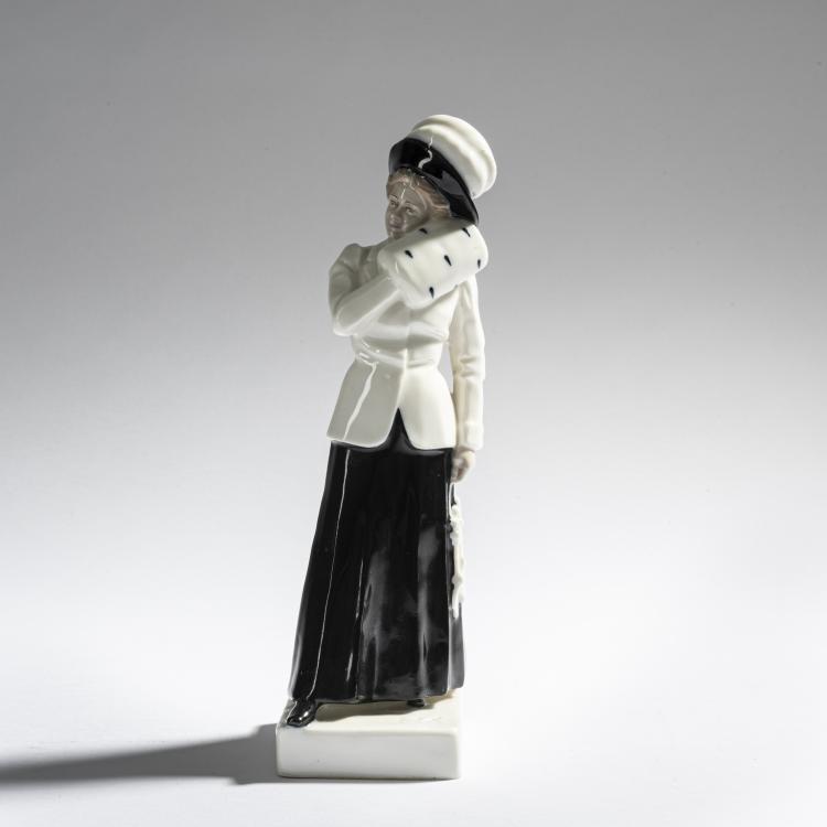 Bild 3 zu Objekt, 'Dame mit Muff', um 1910, Hugo F. Kirsch, Kirsch, Hugo F., Wien, 165D 538