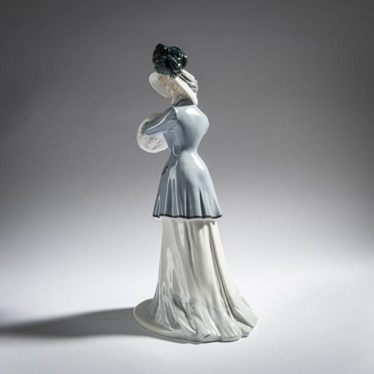 Bild 5 zu Objekt, 'Figure with Muff', 1908, Hermann Hubatsch, Berlin, KPM, 165D 491