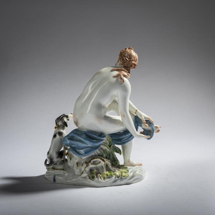 Bild 4 zu Objekt, 'Diana with Dog', 1769-74, Johann Carl Sch&ouml;nheit, Meissen, KPM, 165D 542