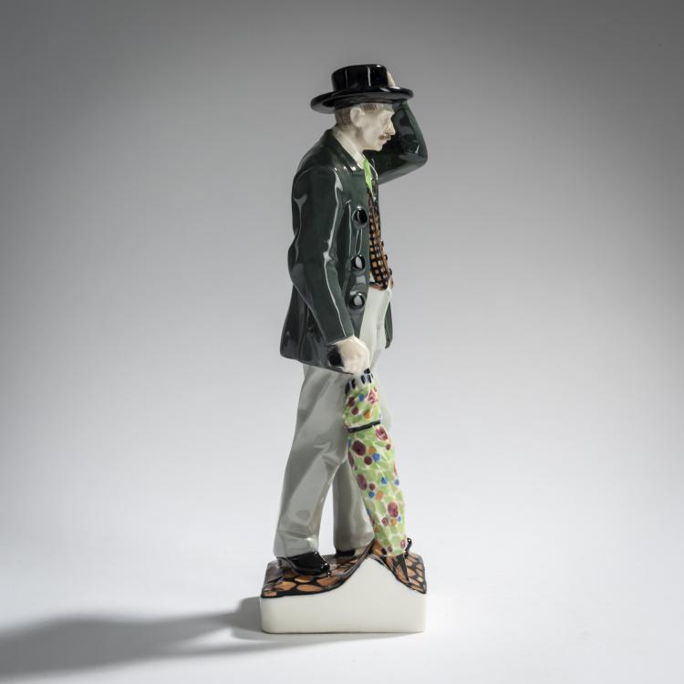 Bild 2 zu Objekt, Man with an umbrella, c. 1910, Hugo F. Kirsch, Kirsch, Hugo F., Wien, 165D 536