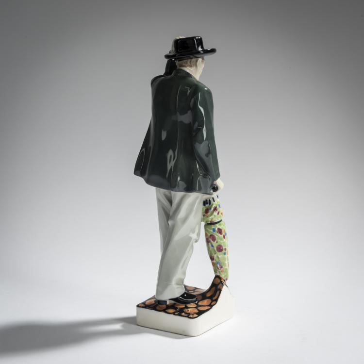 Bild 3 zu Objekt, Man with an umbrella, c. 1910, Hugo F. Kirsch, Kirsch, Hugo F., Wien, 165D 536