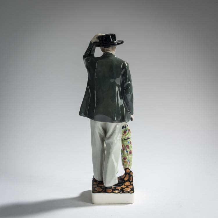 Bild 4 zu Objekt, Man with an umbrella, c. 1910, Hugo F. Kirsch, Kirsch, Hugo F., Wien, 165D 536