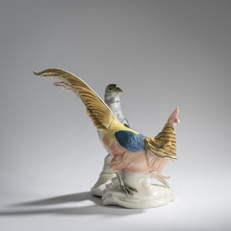 Bild 4 zu Objekt, Zwei Goldfasane, um 1919, Ens, Karl, Volkstedt, 165D 501