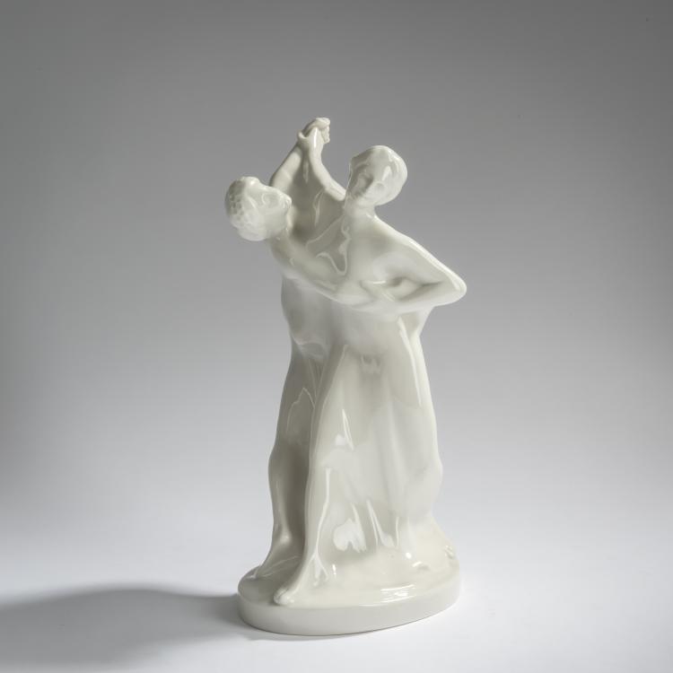 Hauptbild zu Objekt, 'Tanzende M&auml;dchen', 1913, Karl Menser, Schwarzburger Werkst&auml;tten f&uuml;r Porzellankunst, Unterwei&szlig;bach, 165D 571