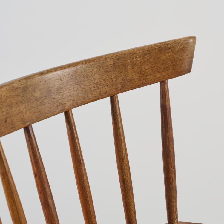 Bild 8 zu Objekt, Barhocker 'High Four-Legged Chair', um 1950, George Nakashima, Nakashima Studios, New Hope, Pennsylvania, 166A 146