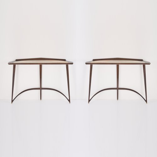 2 console tables, c. 1950