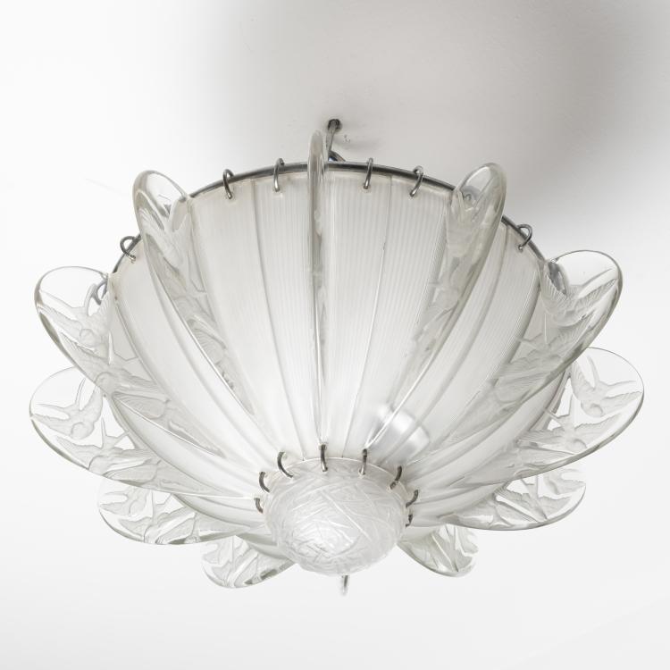 Bild 2 zu Objekt, 'Hirondelles' ceiling light, 1921, Ren&eacute; Lalique, Lalique, Ren&eacute;, Combs-la-Ville/Wingen-sur-Moder, 165A 9