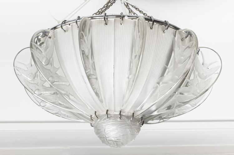 Bild 3 zu Objekt, 'Hirondelles' ceiling light, 1921, Ren&eacute; Lalique, Lalique, Ren&eacute;, Combs-la-Ville/Wingen-sur-Moder, 165A 9