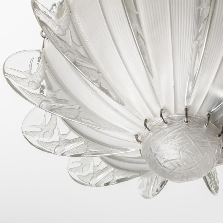 Bild 5 zu Objekt, 'Hirondelles' ceiling light, 1921, Ren&eacute; Lalique, Lalique, Ren&eacute;, Combs-la-Ville/Wingen-sur-Moder, 165A 9