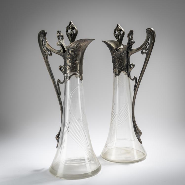Bild 3 zu Objekt, 2 carafes, c. 1905, WMF, Geislingen, 165C 343