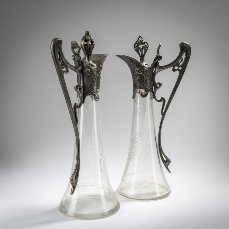 Bild 4 zu Objekt, 2 carafes, c. 1905, WMF, Geislingen, 165C 343