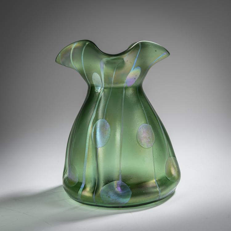 Bild 2 zu Objekt, Vase 'Stripes and Spots', c. 1900, Koloman (Umkreis) Moser, L&ouml;tz Wwe., Klosterm&uuml;hle, 165B 253