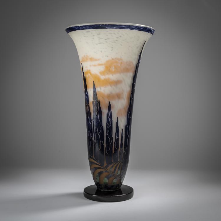 Hauptbild zu Objekt, 'Cypr&egrave;s' Vase, 1927-29, Schneider, Epinay-sur-Seine, 165B 221
