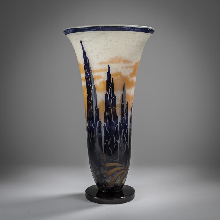Bild 1 zu Objekt, 'Cypr&egrave;s' Vase, 1927-29, Schneider, Epinay-sur-Seine, 165B 221
