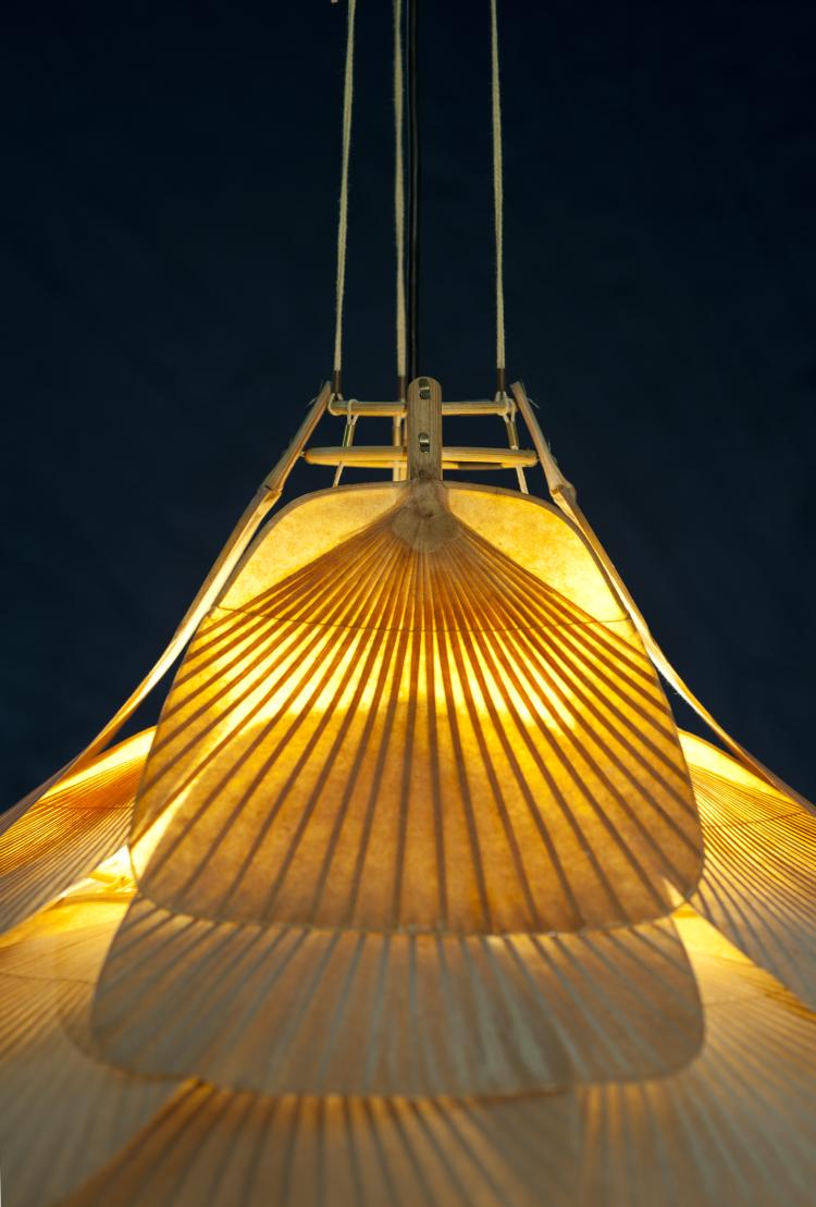 Bild 14 zu Objekt, 'Roku-Ju' ceiling light from the 'Uchiwa' series, 1975, Ingo Maurer, Design M, Maurer, Ingo, M&uuml;nchen, 166A 161