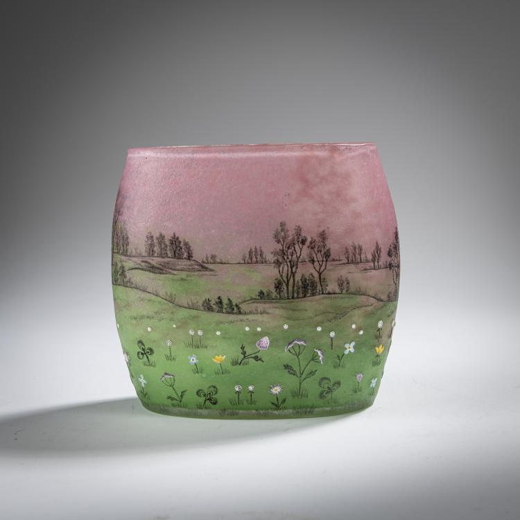 Hauptbild zu Objekt, Vase 'Prairie en fleurs', 1898-1900, Daum Fr&egrave;res, Nancy, 165B 84