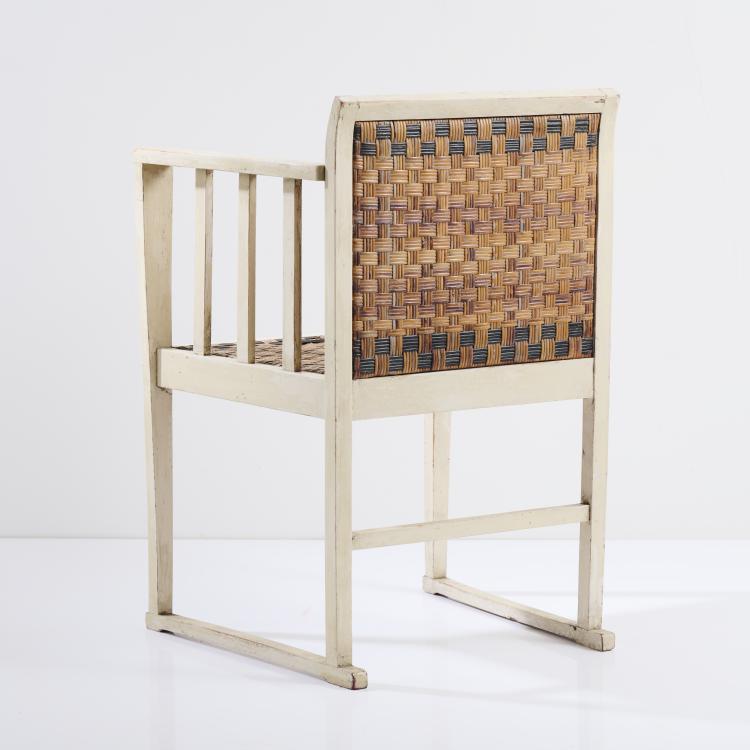 Bild 2 zu Objekt, Armlehnsessel, um 1903, Wilhelm Schmidt (zugeschrieben), Prag-Rudniker Korbwarenfabrikation, Wien (zugeschrieben/attr.), 167B 334