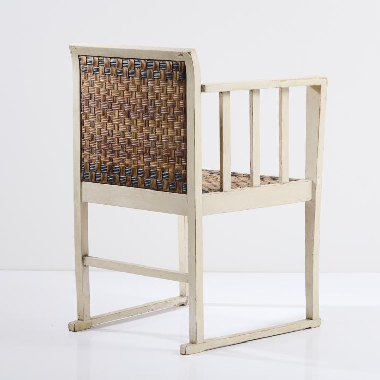 Bild 3 zu Objekt, Armlehnsessel, um 1903, Wilhelm Schmidt (zugeschrieben), Prag-Rudniker Korbwarenfabrikation, Wien (zugeschrieben/attr.), 167B 334