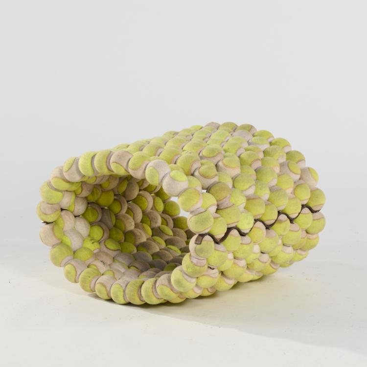 Hauptbild zu Objekt, 'Tennis ball bench' with prototype, 2004, Tejo Remy, Atelier Remy Veenhuizen, Rotterdam, 166A 179