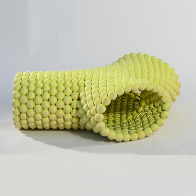 Bild 14 zu Objekt, 'Tennis ball bench' with prototype, 2004, Tejo Remy, Atelier Remy Veenhuizen, Rotterdam, 166A 179