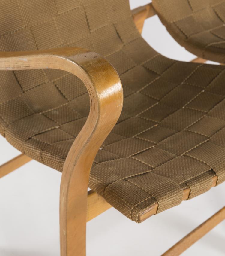 Bild 2 zu Objekt, 'Torparen' bench, c. 1942, Gustaf Axel Berg, V&auml;sby M&ouml;bel- och Inredningsfabrik, Upplands V&auml;sby, 166A 121