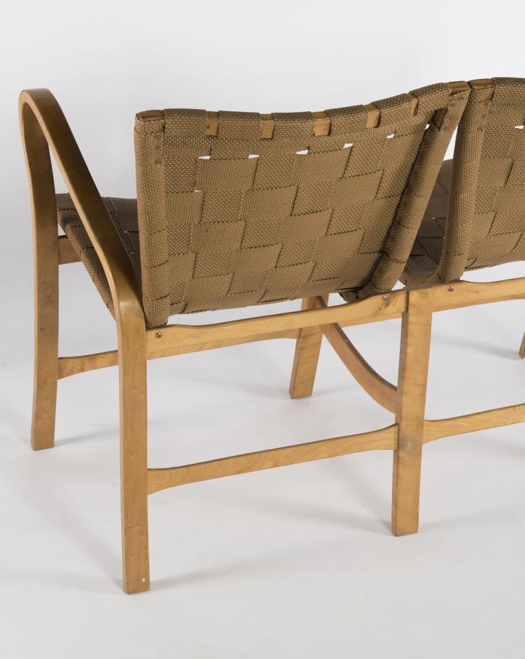 Bild 6 zu Objekt, 'Torparen' bench, c. 1942, Gustaf Axel Berg, V&auml;sby M&ouml;bel- och Inredningsfabrik, Upplands V&auml;sby, 166A 121