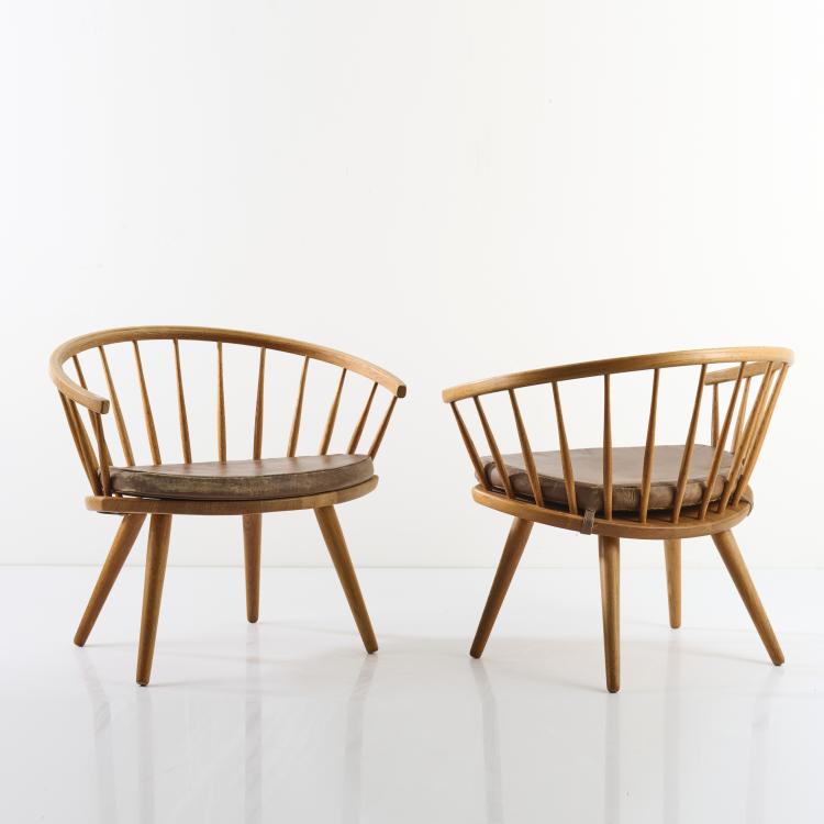 Bild 2 zu Objekt, 2 'Arka' armchairs, 1955, Yngve Ekstr&ouml;m, Stolfabriks AB, Smalandsstenar, 166A 126