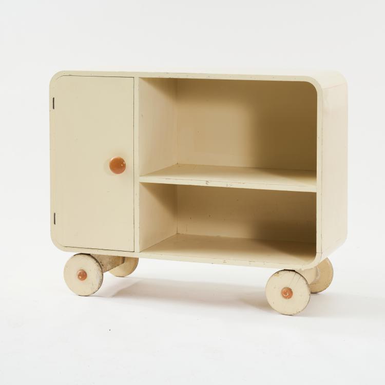 Bild 2 zu Objekt, Children's shelving unit on castors, 1930s, Niederlande, 166A 65