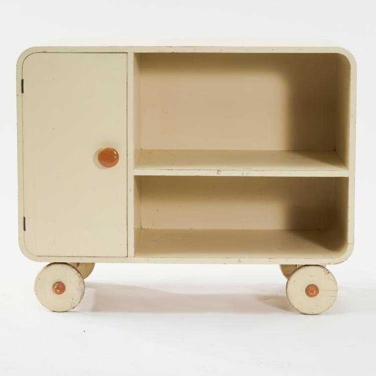 Bild 5 zu Objekt, Children's shelving unit on castors, 1930s, Niederlande, 166A 65