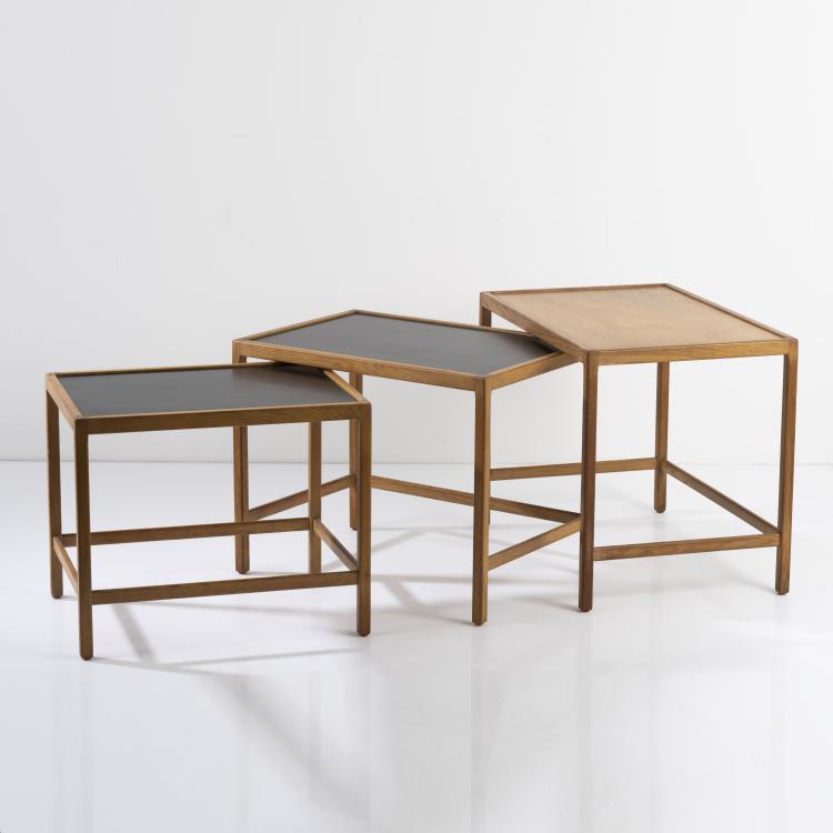 Bild 2 zu Objekt, Three nesting tables, c. 1960, Kurt &Oslash;stervig, Jason M&ouml;bler, Ringstedt, 166A 135