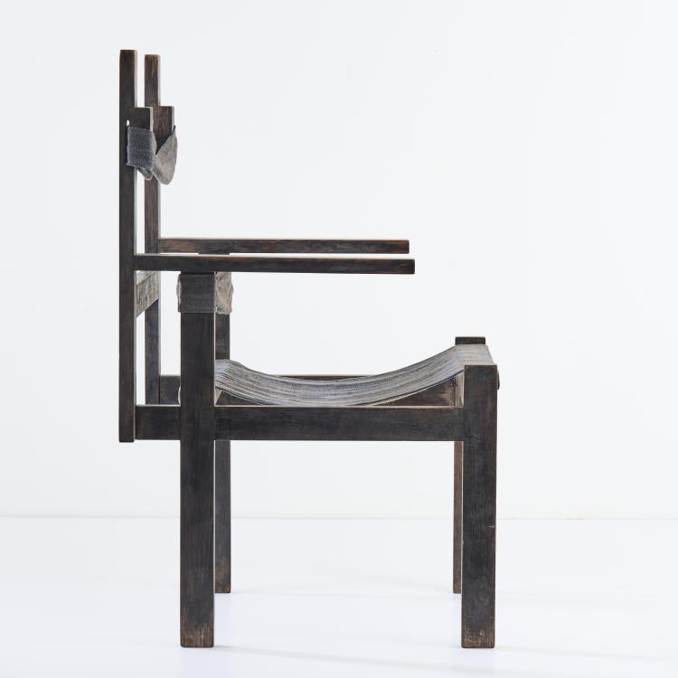 Bild 7 zu Objekt, 'ti 1a' wooden-slat chair, 1922-24, Marcel Breuer, Bauhaus, Weimar, 166A 50