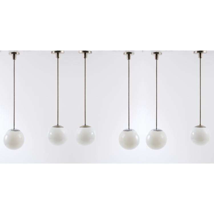 Hauptbild zu Objekt, Sechs Deckenleuchten, 1930er Jahre, Deutschland, 167B 357