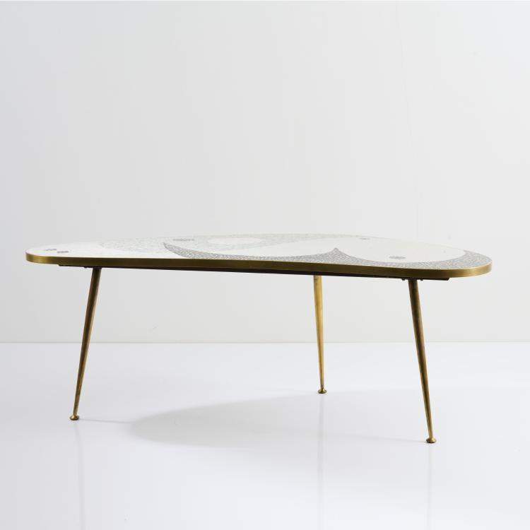 Bild 3 zu Objekt, Side table, 1950s, Berthold M&uuml;ller, M&uuml;ller, Berthold, Mosaik-Werkst&auml;tte, Oerlinghausen, 167B 475